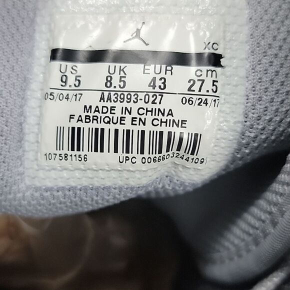 Nike Men's Air Jordan 1 Retro Camo High Sneakers AA3993-027  Gray 2017 OG SZ 9.5 - Picture 12 of 12